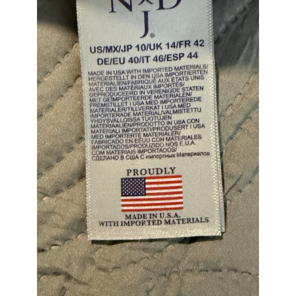 NYDJ Lift/Tuck Clarissa Ankle Lightweight Stretch Denim Jeans Beige Women Sz 10 - Picture 5 of 10